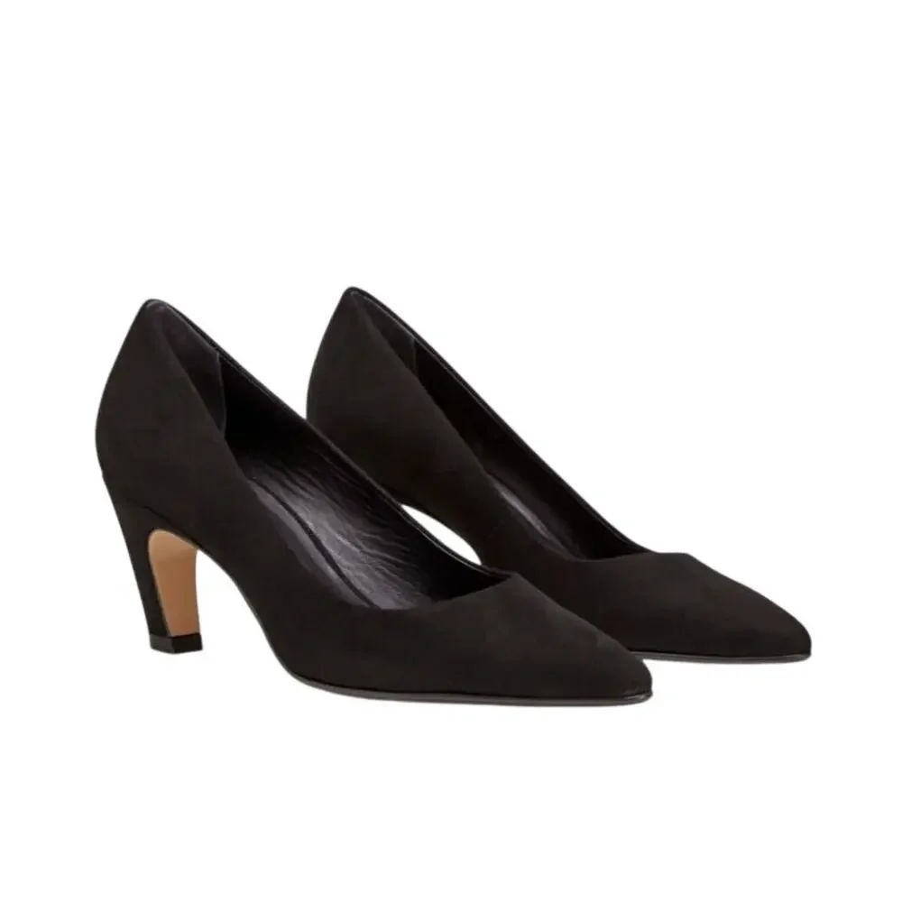 Everlane The Banana Pumps in Black Suede size 7.5 NWB